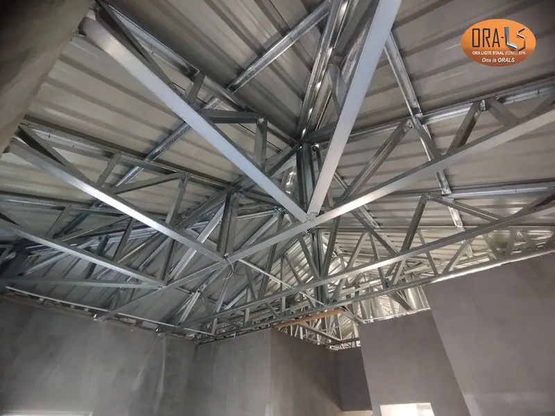 Residential roof structure using ORALS-supplied structural systems and materials
