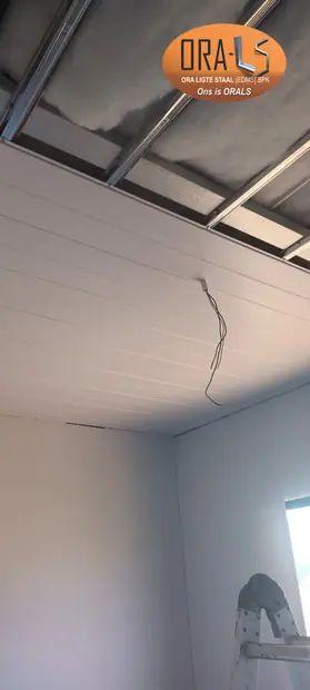 Roof ceiling using ORALS-supplied structural systems and materials