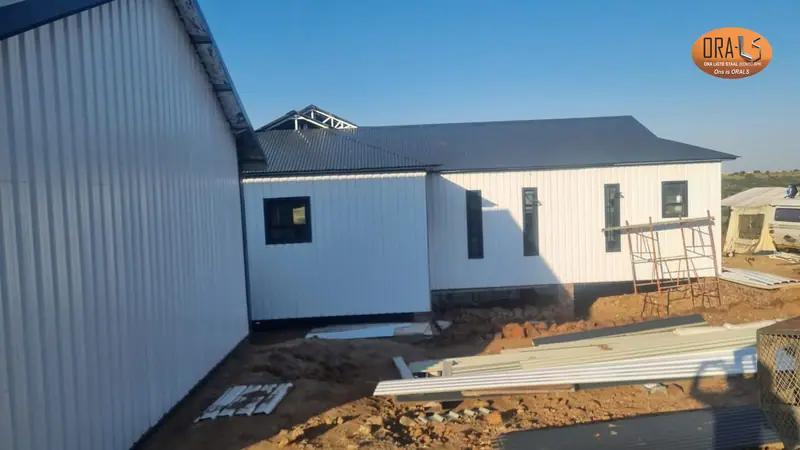 House extension completed using ORALS-supplied structural systems and materials