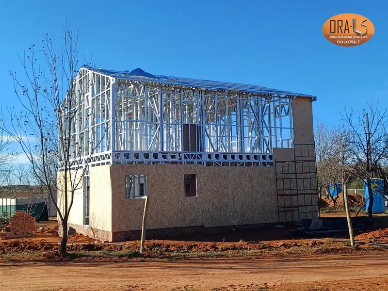 Residential house exterior cladding using ORALS-supplied structural systems and materials